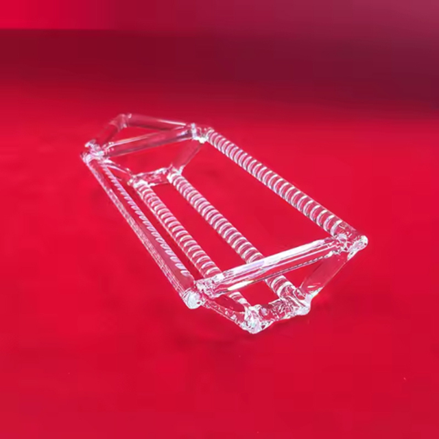 Solar Semiconductor Fused Quartz Wafer Glass Carrier clear Quartz Silicon Wafer Crystal Boat Holder Crucible