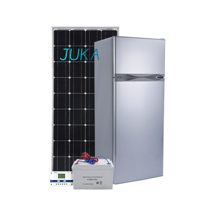 Nouveau réfrigérateur/congélateur portable solaire à double porte de 218 litres, 12 V CC, avec une plage de température de -18 °C à 10 °C, certifié CE - Product Image 1