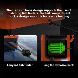 Nuevo Bote Cebador Eléctrico V802Pro 2025 de Plástico ABS con GPS, Posicionamiento Preciso, Herramienta de Pesca Eficiente, 4 Tolvas, 3 kg, Litio Integrado - Product Image 4