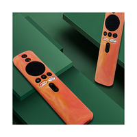 Penutup Baru 2022 untuk Xiaomi TV Stik Kotak 4K Silikon Casing Pelindung Remote Control Cangkang Pengganti Bebas Benturan Lanyard