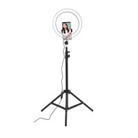 Anneau de diffusion en direct 6/10/12 pouces photographie LED Live Beauty circulaire Selfie Ring Light avec support et trépied