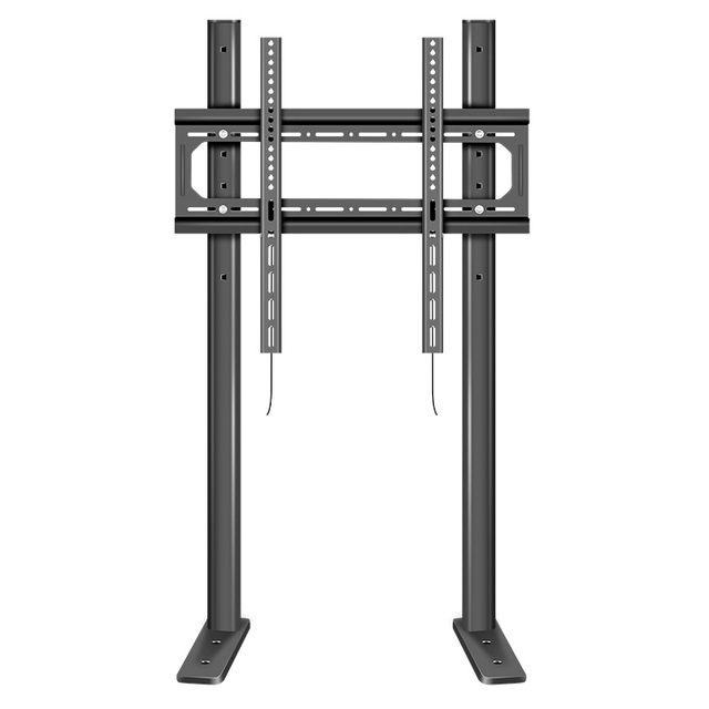 40-80 Inch Desktop TV Stand Floor Bracket Monitor Mounting Arm 55kg Capacity Cold Rolled Steel 1005mm Column Height