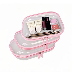 <span class=keywords><strong>Pochette</strong></span> à cosmétiques en PVC à fermeture éclair avec logo personnalisable <span class=keywords><strong>Pochette</strong></span> à maquillage transparente étanche en PVC - Product Image 4