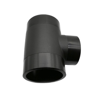 Yixin màu đen polyethylene Butt hàn ống lắp mới <span class=keywords><strong>HDPE</strong></span> vật liệu giảm TEE cho cấp nước - Product Image 1