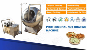 Machine de fabrication de glaçage automatique pour chocolat, noix, <span class=keywords><strong>amandes</strong></span>, cacahuètes, saveurs mélangées, usage commercial et industriel, pour en-cas - Product Image 4