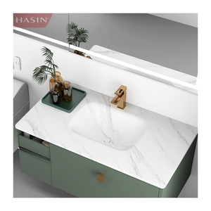 Gran oferta, fregadero de encimera de lujo con losa de piedra sinterizada sin costuras integrada de una pieza blanca mate, lavabo de doblado en caliente - Product Image 5