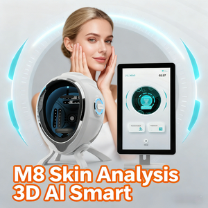 เครื่องวิเคราะห์ผิวหน้าแบบพกพา เทคโนโลยี AI เชื่อมต่อ WiFi หน้าจอสัมผัส สำหรับวิเคราะห์ความชุ่มชื้น ความมัน และความยืดหยุ่นของผิว - Product Image 6