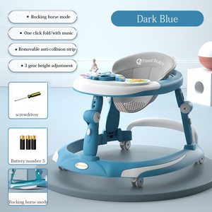 Marche-bébé multifonctionnel en plastique, design pliable, capacité de charge de 20 kg, pour les enfants de 0 à 3 ans - Product Image 4
