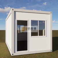 Maison conteneur modulaire démontable et respirante de 20 pieds à structure en acier, à montage rapide, pour bureau de chantier