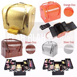 Professional Large Faux Leather Beauty Cosmetic Makeup <strong>Vanity</strong> Case Nail Art <strong>Box</strong> XY-1014 - Product Image 6