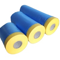 Film de masquage transparent en HDPE pré-collé, surface lisse, pour la protection de la peinture automobile, la décoration de la maison, options de longueur 30m/20m/15m