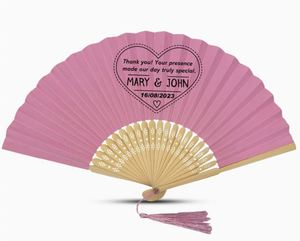 Wholesale Corporate-Branded Personalized Printed <b>Bamboo</b> Beach Hand Fan Eco-Friendly <b>Craft</b> - Product Image 1