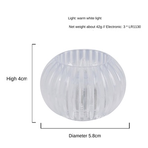 Vela LED Artificial sin Llama con Luz Cálida Intermitente de Colores para Decoración de San Valentín - Product Image 3