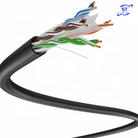 Cable de Red Ethernet Gigabit CAT6 UTP de Cobre Sólido con Aislamiento de PE de Alta Densidad, 0.54x4P, 4 Pares, 8 Núcleos, Estándar YD/T1019-2013