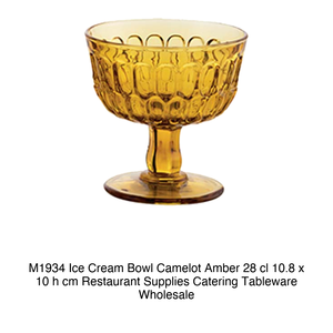 Tazón para Helado M1934 Camelot Ámbar 28 cl 10.8 x 10 h cm, Suministros para Restaurantes, Vajilla para Catering, Venta al por Mayor - Product Image 2