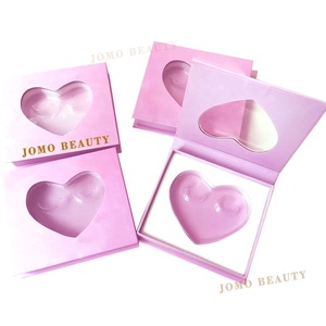 wholesale price new lash package box heart shape trays lash box custom lashbox packaging for 3d mink lahes wholesale