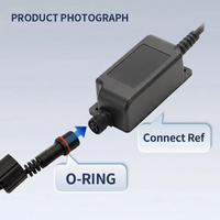 Driver LED étanche 24W 12V 24V pour éclairage paysager extérieur et miroir de salle de bain intelligent IP68, adaptateur secteur compact 103mm