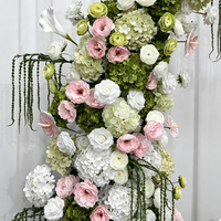 Realistische Seidenrosen, Hortensien und Calla-Lilien als Ornamente für Hochzeiten, Chinesisches Neujahr & Schulanfang, Umweltfreundliche Hintergrund-Dekoration