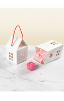 Boîte Cadeau de Luxe Écologique en Matériaux Recyclés pour Biscuits, Donuts, Chocolats, Macarons et Autres Aliments, avec Poignée et Ruban