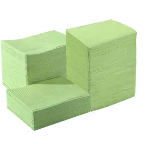 3ply thoải mái không thấm nước Lap vải khay bao gồm dùng một lần bệnh nhân nha khoa Khăn ăn yếm