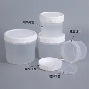 Großhandel 200ml Plastik becher für die Lagerung von Lebensmitteln Clear Round Snack Sugar Package Jar