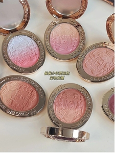 Hoa biết xiếc Blush Palette 6-màu dần dần cứu trợ bột Blusher Công bằng kem Highlighter má màu xanh tím sưng màu - Product Image 2