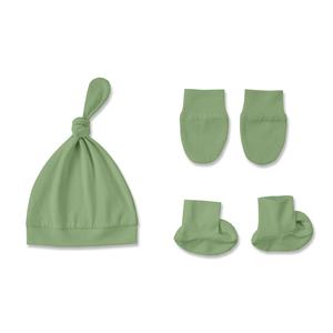 Bavoir en tissu bambou pour bébé, ensemble avec chaussettes souples pour <span class=keywords><strong>nouveau</strong></span>-nés, accessoires pour nourrisson, cadeau - Product Image 4
