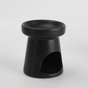 เตาเผาเครื่องหอมเซรามิกแบบมินิมอล สีดำด้านขาว สำหรับน้ำมันหอมระเหย เครื่องกระจายกลิ่นหอมสำหรับบ้านหรูหรา เหมาะสำหรับการทำสมาธิ ตกแต่งสไตล์เซน - Product Image 5