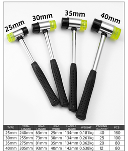 Martillo de goma de doble cabeza multiusos de grado Industrial, martillo de goma de poliuretano <span class=keywords><strong>para</strong></span> maquinista de <span class=keywords><strong>suelo</strong></span> personalizado - Product Image 5