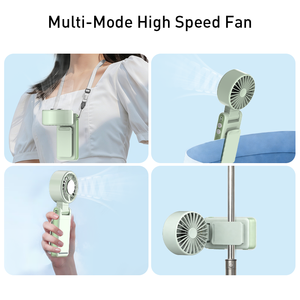Ventilatore Portatile Mini USB Ricaricabile, Ventilatore Rinfrescante da Mano, Ventilatore Indossabile a Clip per Cintura e Collo - Product Image 3