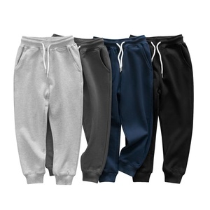 Pantalones largos informales para niño y niña, pantalón con cintura elástica - Product Image 1