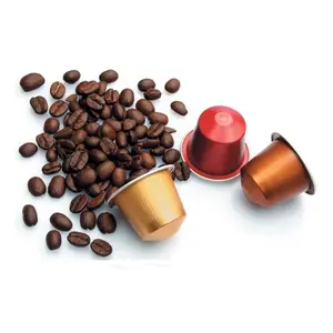 Cápsulas de café de aluminio 15ML en embalaje de cápsulas de café de varios colores