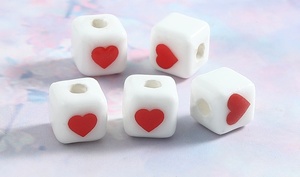 Perles carrées en céramique blanches de 8 mm avec 26 lettres anglaises et grand trou, idéales pour la fabrication de bijoux DIY – Vente chaude - Product Image 6