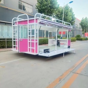 Chariot de nourriture mobile avec machine à yaourt glacé chariot de salle à manger mobile chariot d'esthétique <span class=keywords><strong>magasin</strong></span> mobile de vêtements et de salon de coiffure - Product Image 4