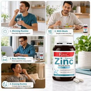Suplemento OEM Shecome, Cápsulas de Zinc del Fabricante, Apoyo al Sistema Inmunológico para Adultos, Suplemento de Zinc para el Cuidado de la Salud - Product Image 6
