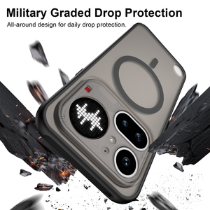 Coque arrière magnétique antichoc de protection intégrale pour Nothing Phone 4A Pro, finition mate, toucher agréable, étui pour <span class=keywords><strong>téléphone</strong></span> portable - Product Image 4