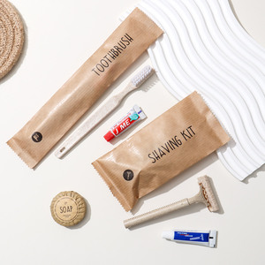 Kit de toilette portable de base pour hôtel, articles de toilette jetables, kit de <span class=keywords><strong>shampoing</strong></span> hydratant, kit de brosse à dents écologique pour hôtel - Product Image 3