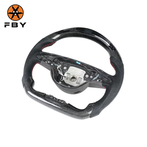 Volante in Fibra di Carbonio Personalizzato per Mercedes Benz <span class=keywords><strong>W205</strong></span> W222 W213 E63s C43 C63 2015-2021, Volante Auto in Fibra di Carbonio con LED - Product Image 5