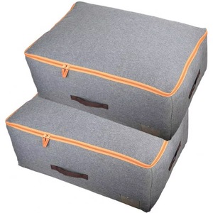 Échantillon gratuit : Sacs de rangement sous lit, sac de rangement pour couette 53L avec fermetures éclair, grands sacs de rangement pour vêtements, literie, couettes, couvertures - Product Image 1