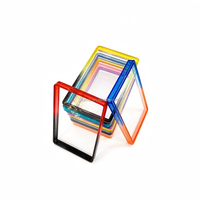 Étui transparent en TPU minimaliste effet arc-en-ciel pour cartes de crédit, compatible avec les slabs gradués P/S/A/BGS/SGC, sans fermeture