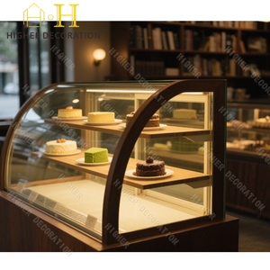 <span class=keywords><strong>Vitrine</strong></span> à gâteaux glamour, présentoir de boulangerie efficace et mobilier de boulangerie spacieux, y compris un présentoir à pain - Product Image 2