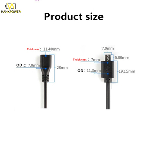 Cavo di ricarica <span class=keywords><strong>Micro</strong></span> <span class=keywords><strong>USB</strong></span> a <span class=keywords><strong>2</strong></span> Core all'ingrosso fai-da-te per aprire il cavo dati di ricarica da <span class=keywords><strong>Micro</strong></span> <span class=keywords><strong>USB</strong></span> a 4 Core a estremità nuda - Product Image 5