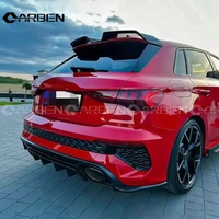 Diffuseur arrière léger en fibre de carbone de style PK, compatible avec Audi RS3 8Y 2021-2024, kit carrosserie, mise à niveau et modification du diffuseur