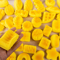Jouet souple personnalisé en forme de pain au lait, à rebond lent, anti-stress, réaliste, pendentif alimentaire, porte-clés, cadeau fidget pour