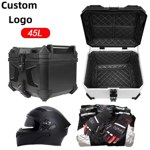 Maleta Superior Universal para Motocicleta de 45L, Caja Trasera para Casco, Compatible con <span class=keywords><strong>BMW</strong></span>, <span class=keywords><strong>VOGE</strong></span>, HONDA, Yamaha, Suzuki, Kymco - Product Image 1