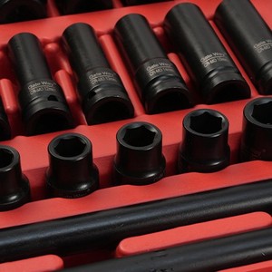 43Pcs 3/8 Inch Ổ Đĩa Nhiệm Vụ Nặng Nề Ổ Cắm Cờ Lê Thiết Lập Sửa Chữa Xe Tác Động Cờ Lê Ổ Cắm Thiết Lập Tay Công Cụ Kit - Product Image 2