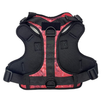 Harnais pour grand chien camouflage tactique réglable en maille respirante personnalisé avec 4 boucles en métal