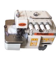 Machine à coudre surjeteuse d'occasion 5 fils, fabrication taïwanaise, modèles 737f, 747, 757f, type Siruba