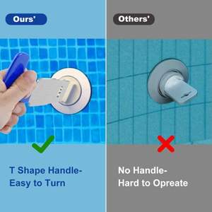 Herramienta de extracción de asiento de globo ocular de Metal mejorada para piscinas enterradas Spa Return Jet Plug boquillas accesorios de entrada herramientas Accesorios - Product Image 2