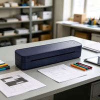Printer Barcode Thermal Mini Nirkabel BT Android IOS dengan Dukungan ESC Stok Tersedia Pencetakan Struk A4